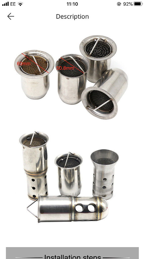 Exhaust Baffles Performance Total Ruckus 2020